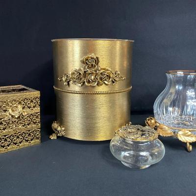 Gold Tone Bathroom Accessories 