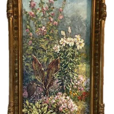 Acrylic Painting Heavenly Floral Display - Jimmy Leach Original Signed