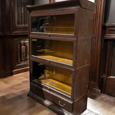 Antique Barrister Bookcase 
