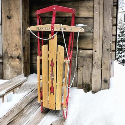 Vintage Flexable Flyer Classic Winter Sled 