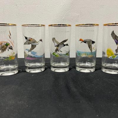 Vintage Ned Smith Duck Highball Glass