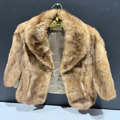 Vintage Switzer’s Honey Brown Fur Stole Cape Wrap