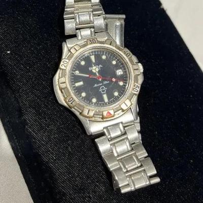 Bulova Marine Star Water Resistance Watch Stainless Steel Case