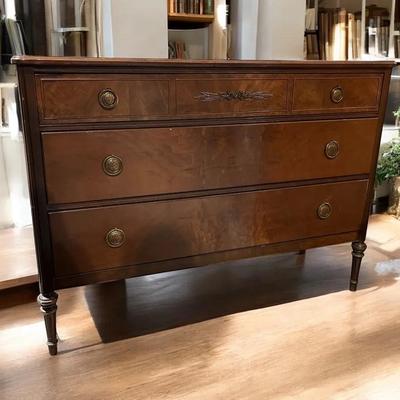 Vintage Lowboy Dresser By Northern Furniture Company Sheboygan, Wisconsin 