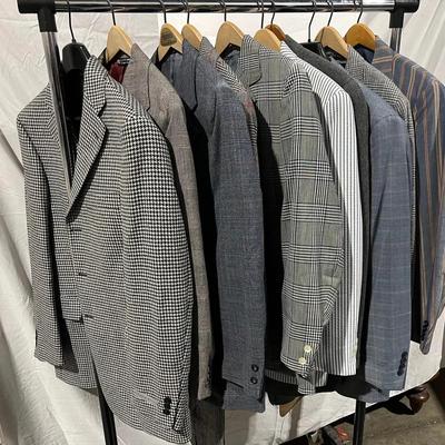 Men’s Holiday Suits & Coats, Sz. 40 Ft. Dark, Moody, Cool Tones 