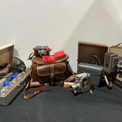 Kodak Signet, Keystone Capri Film Camera W/ Projector & More  