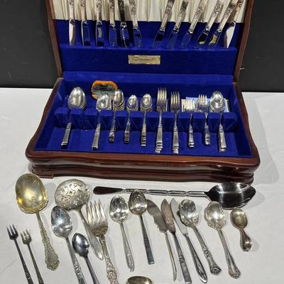 Community Finest Silverplate Silverware Set + Rogers Bi Kel, Wallace, Monarch Stainless + 
