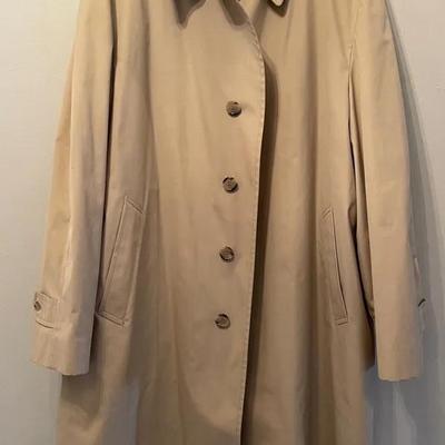 Men’s Fur Lined "London Fog" Trench Coat
