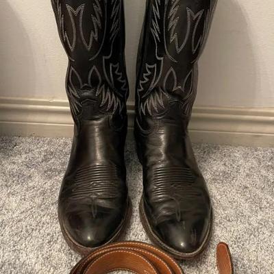 Men’s Vintage Black “Justin” Boots