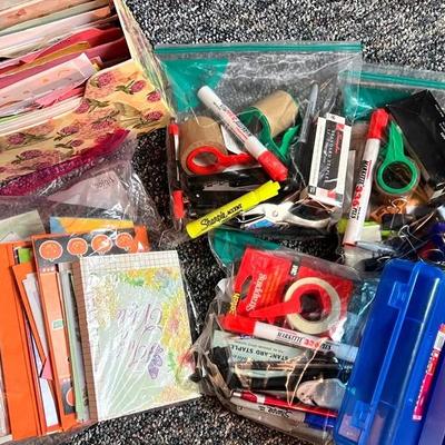Assortment of Cards, Office Supplies, & More