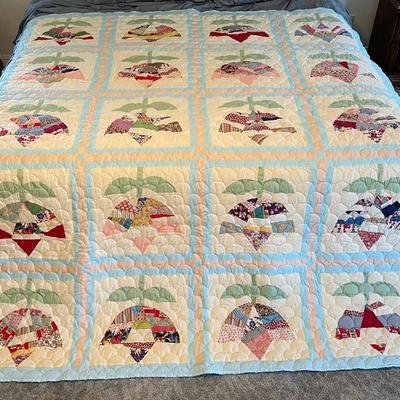 Baby Blue Hand Made Quilt