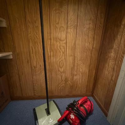 Vintage Perfect Sweep and Small Hand Held Dirt Devil