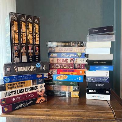 VHS Movies and Blank Tapes