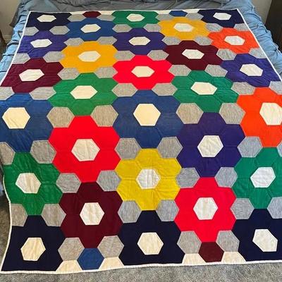 Handmade Jersey Fabric Quilt