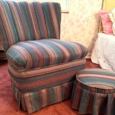 Chair and Ottoman Set