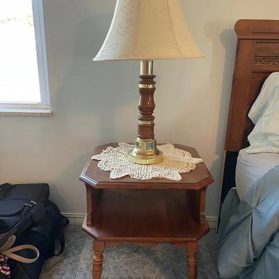 “Heywood Wakefield” Vintage Night Stand and Lamp