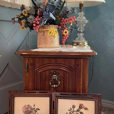 Vintage Multi-purpose End Table and More Decor