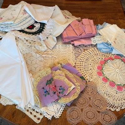 Vintage Doilies, Napkins and More