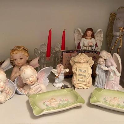 “Napco” “Lamore China” Vintage Angel and Cherub Figurine Collection