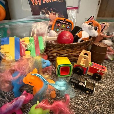 Assorted Vintage Toys including "Tootsie Scout" Jeep 