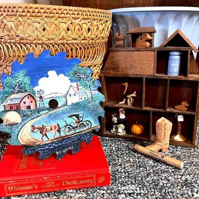 “Webster’s” Dictionary, Shadow Box, & More