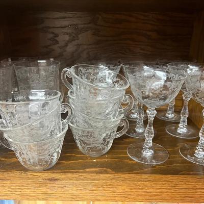 “Fostoria” Navarre Cups