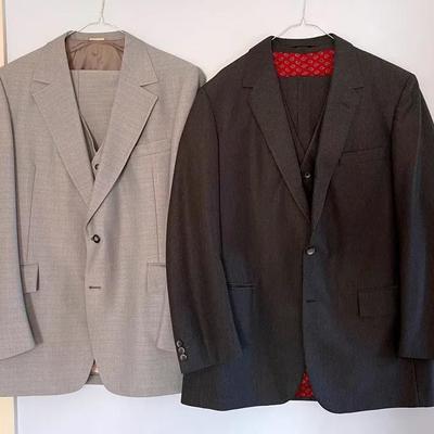 Vintage Custom Tailored 3-Piece Suits 
