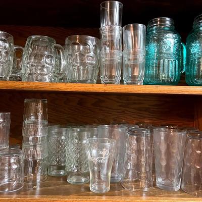 “Pioneer Women” Mugs, & Various Glasses