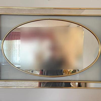 Vintage Gold Tone Wall Mirror
