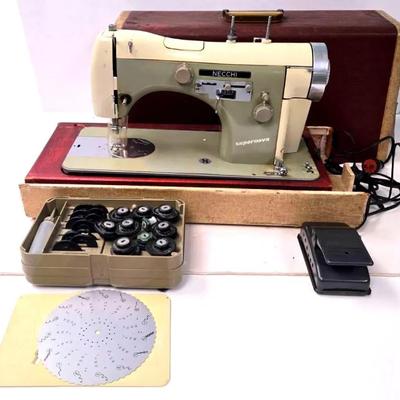 "Necchi" Supernova Sewing Machine with Attachments 