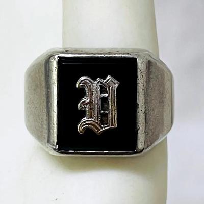 Sterling Silver “D” Signet Ring