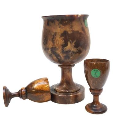 Sale Photo Thumbnail #17: 3 PC STONE PESTLE & TURNED OLIVE WOOD