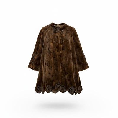 Sale Photo Thumbnail #133: SHEARED MINK SWING JACKET W ROSETTES 