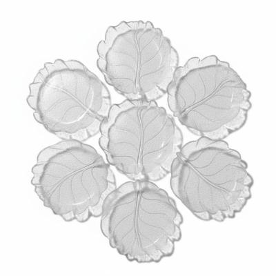Sale Photo Thumbnail #20: 7 ORREFORS SWEDEN EDEN LEAF PLATES LARS HELLSTEN