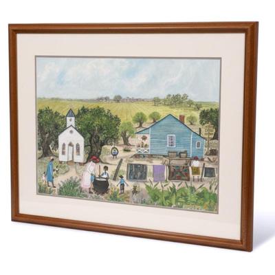 Sale Photo Thumbnail #18: LARGE SAMUEL RAVENEL GAILLARD LOWCOUNTRY LITHO