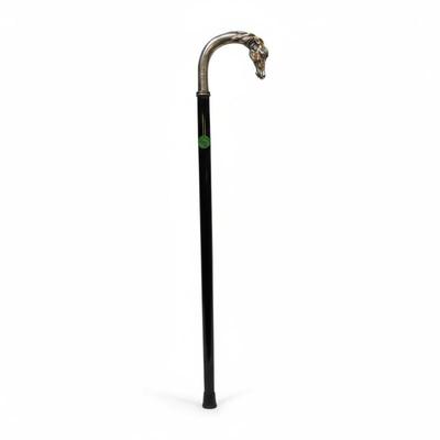 Sale Photo Thumbnail #107: ANTIQUE STERLING HORSE HEAD CANE / WALKING STICK