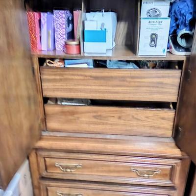 Inside view of wardrobe