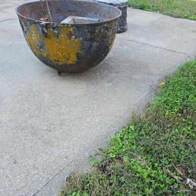 Vintage Cast Iron Kettle 