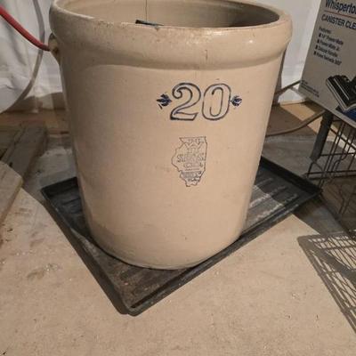 Vintage 20 Gallon Whitehall Crock 