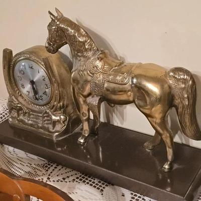 Horse Mantle Clock 