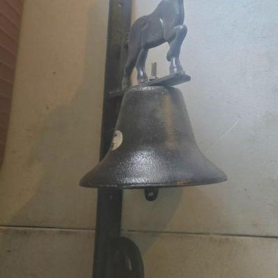 Vintage Cast Iron Horse Dinner Bell 