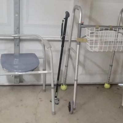 Drive Walker with Basket and Additional Mobility Aids