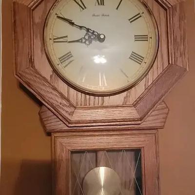 Daniel Dakota Oak Pendulum Wall Clock