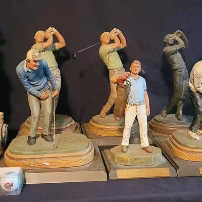 Michael Garman Golf Sculptures, Trophies & Vintage Golf Collectibles