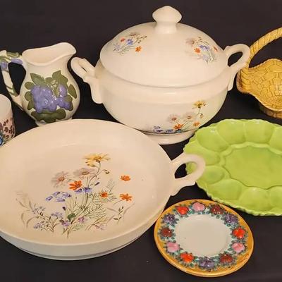 Vintage Porcelain & Ceramic Serving Dish Collection