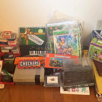 Vintage Game and Puzzle Collection Featuring Monopoly, Cribbage & More