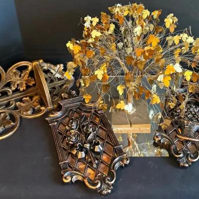 Gold and Copper Decor Collection Featuring Copperfield Guild Wall Plaques