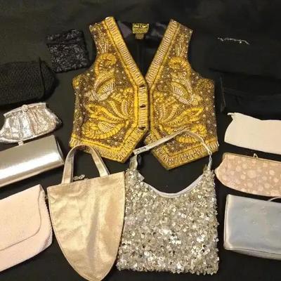 Beaded Evening Clutch Collection with Bali Chic Vest