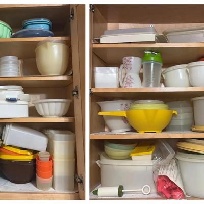 Large Vintage Tupperware Collection in Retro & Pastel Colors