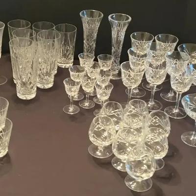 Elegant Cut Glass Drinkware Collection